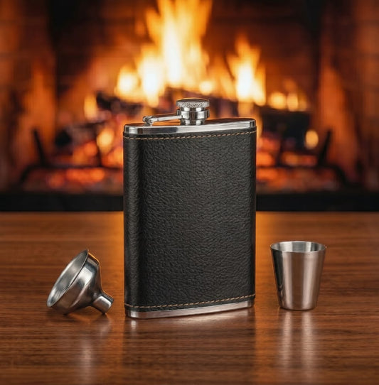 Hip Flask — Black Edition | Garage Glass Co.